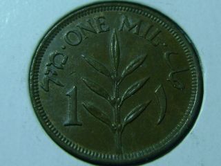1927 Palestine (british Mandate) 1 Mil Coin photo