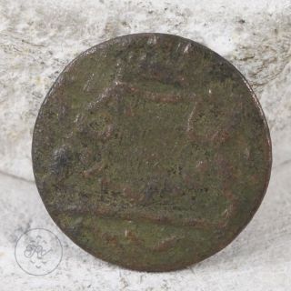 Copper - 1790 Voc Utrecht Us Colonial Era Half Duit (york Penny) 2.  5g - Coin photo