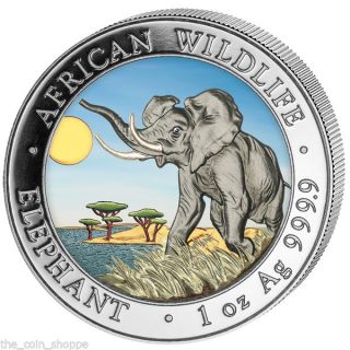 Somalia Silver Elephant 