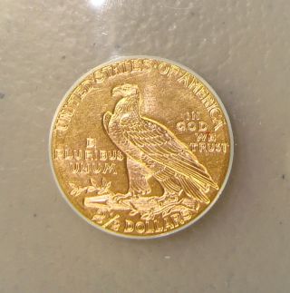 1912 Indian Head $2.  50 Gold Quarter Eagle Anacs Ms61 photo