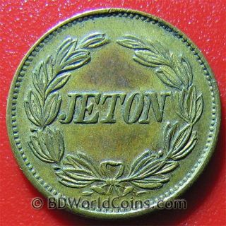 Napoleon French Jeton Token Spiel Marke France (ca.  1800) Play Money No Silver photo
