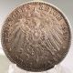 1909 A German States/prussia 3 Mark 90 Silver Coin Empire (1871-1918) photo 1