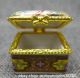 44mm Chinese Colour Porcelain 2 Woman Jewelry Pearls Casket Ring Box Y Coins: Ancient photo 3
