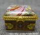 44mm Chinese Colour Porcelain 2 Woman Jewelry Pearls Casket Ring Box Y Coins: Ancient photo 4