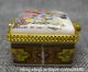 44mm Chinese Colour Porcelain 2 Woman Jewelry Pearls Casket Ring Box Y Coins: Ancient photo 5