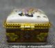 44mm Chinese Colour Porcelain 2 Woman Jewelry Pearls Casket Ring Box Y Coins: Ancient photo 6