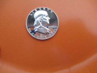 1958 Cameo Proof Franklin Half Dollar (rare Find) Worthy Of photo