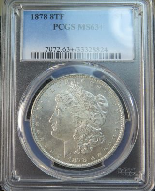 1878 8tf Morgan Dollar Pcgs Ms63, photo