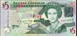 East Caribbean States - 5 Dollars - Nd (2008) - P47a (b231a) - Unc photo