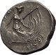 Histiaia In Euboia 300bc Nymph Galley Authentic Ancient Silver Greek Coin I56273 Coins: Ancient photo 1