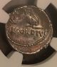 Cordius Rufus Ancient Roman Silver Denarius Triumph Of Caesar Ngc Certified 46bc Coins: Ancient photo 3