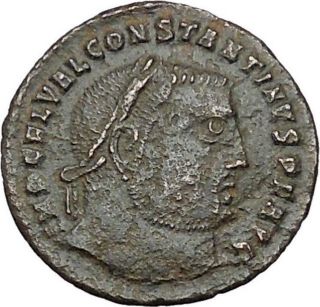 Constantine I The Great 313ad Ancient Roman Coin Zeus Jupiter Cult I40737 photo