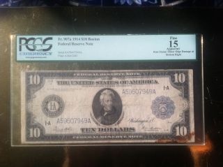 1914 $10 Federal Reserve Note photo