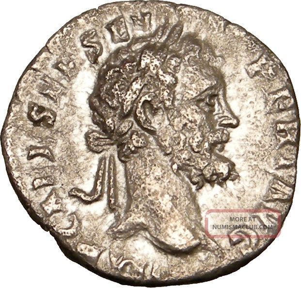 Septimius Severus 193ad Ancient Silver Roman Coin Legionary Standards ...