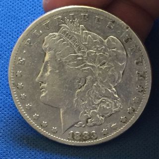 1883 - S Mirror Morgan Silver Dollar $1 Coin 90 Silver D39 photo