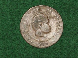 Vintage Coin Portugal 1891 Cir. photo