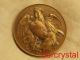 French Bronze Coin Honneur Patrie 1914 - 1916 A.  Dujardin Rooster 1 7/8 