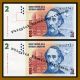 Argentina 2 Pesos X 2,  Nd 2002 P - 352 About Unc (au) Paper Money: World photo 1