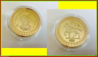 Alexander Iii Of Macedon / Alexander The Great_gold Plated Collectable.  C Of A photo