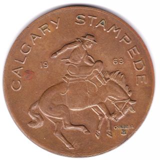 1963 Calgary Stampede Trade Dollar photo