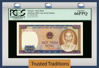 Tt Pk 88b 1980 Viet Nam State Bank 100 Dong 