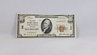 1929 $10 National Currency 