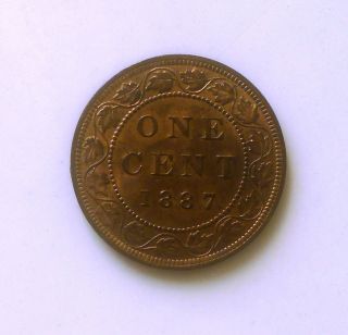 1887 Canadian Large Cent S&h To Canada And U.  S photo