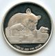 Chicago Bears & Bulls.  999 Silver Art Medal Round 1 Oz - Stock Exchange - Ag779 Silver photo 1