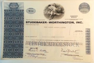 Studebaker - Worthington Inc.  Less Than 100 Shares Blue photo