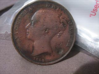 1854 English Penny photo