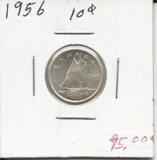 1956 Canadian Dime photo