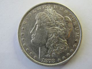 1878 P Morgan Silver Dollar Fine Details Au (351) photo
