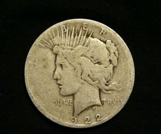 1922 - D Peace Silver Dollar Coin photo