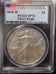 2015 - W American Silver Eagle Sp70 Pcgs First Strike Burnished $1 1oz.  999 Sp 70 Silver photo 1