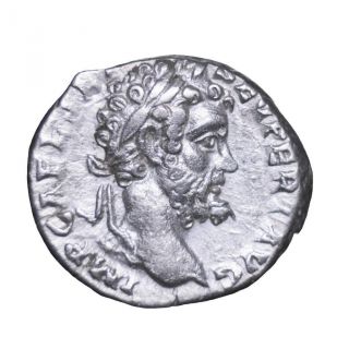 Rare Septimus Severus Roman Silver Denarius Minted Rome 193 Ad photo