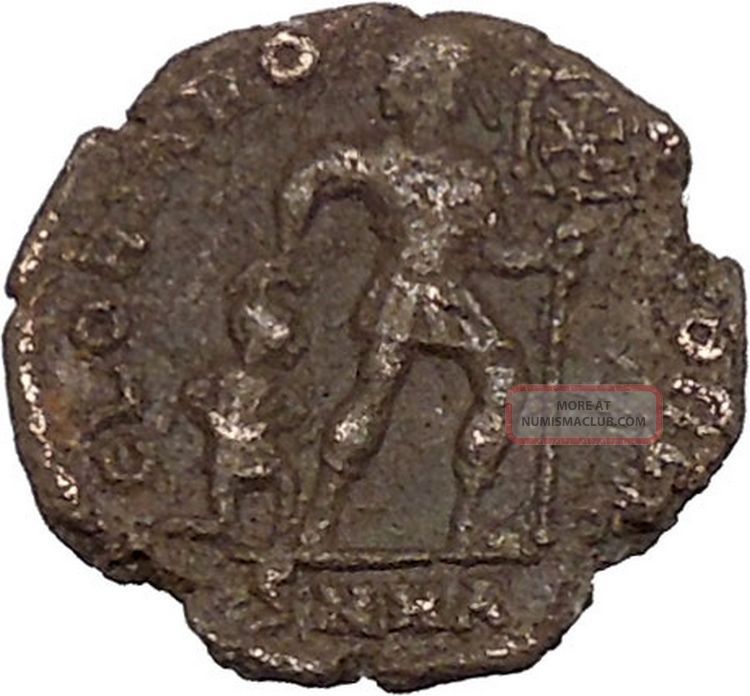 The Labaram Coin Valentinian I W Labarum 365ad Ancient Roman Coin Christ Monogram Chi ...