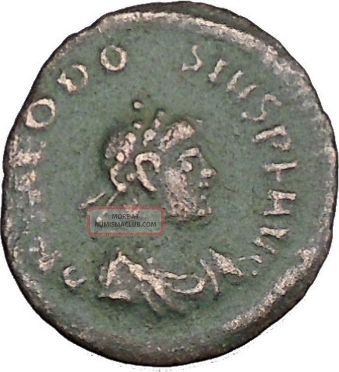 Theodosius I The Great Ancient Roman Coin Victory Chi - Rho Christ ...
