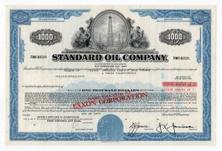 Standard Oil Company Bond W/oil Rig Vignette photo