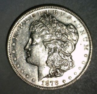 1878 S Morgan Silver Dollar Au First Year Looking Coin photo
