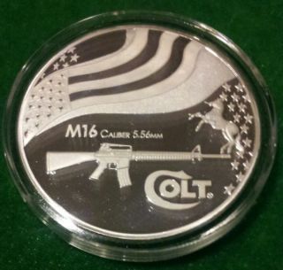 2010 M16 Caliber 5.  56mm Colt Coin photo