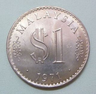 Malaysia 1 Ringgit Coin (1971) - Unc/bu photo