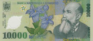 National Bank Romania 10000 Lei 2000 Gem Unc photo