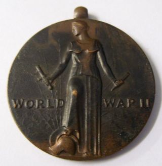 World War Ii Bronze Victory Medal Hk 910 So Called Dollar 1941 - 1945 Freedom photo