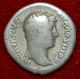 Roman Empire Coin Hadrian Fides Holding Fruits On Reverse Silver Denarius Coins: Ancient photo 1