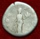 Roman Empire Coin Hadrian Fides Holding Fruits On Reverse Silver Denarius Coins: Ancient photo 2