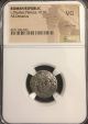 Plautius Plancus 47bc Ancient Roman Silver Denarius Ngc Certified Medusa 3.  46g Coins: Ancient photo 5