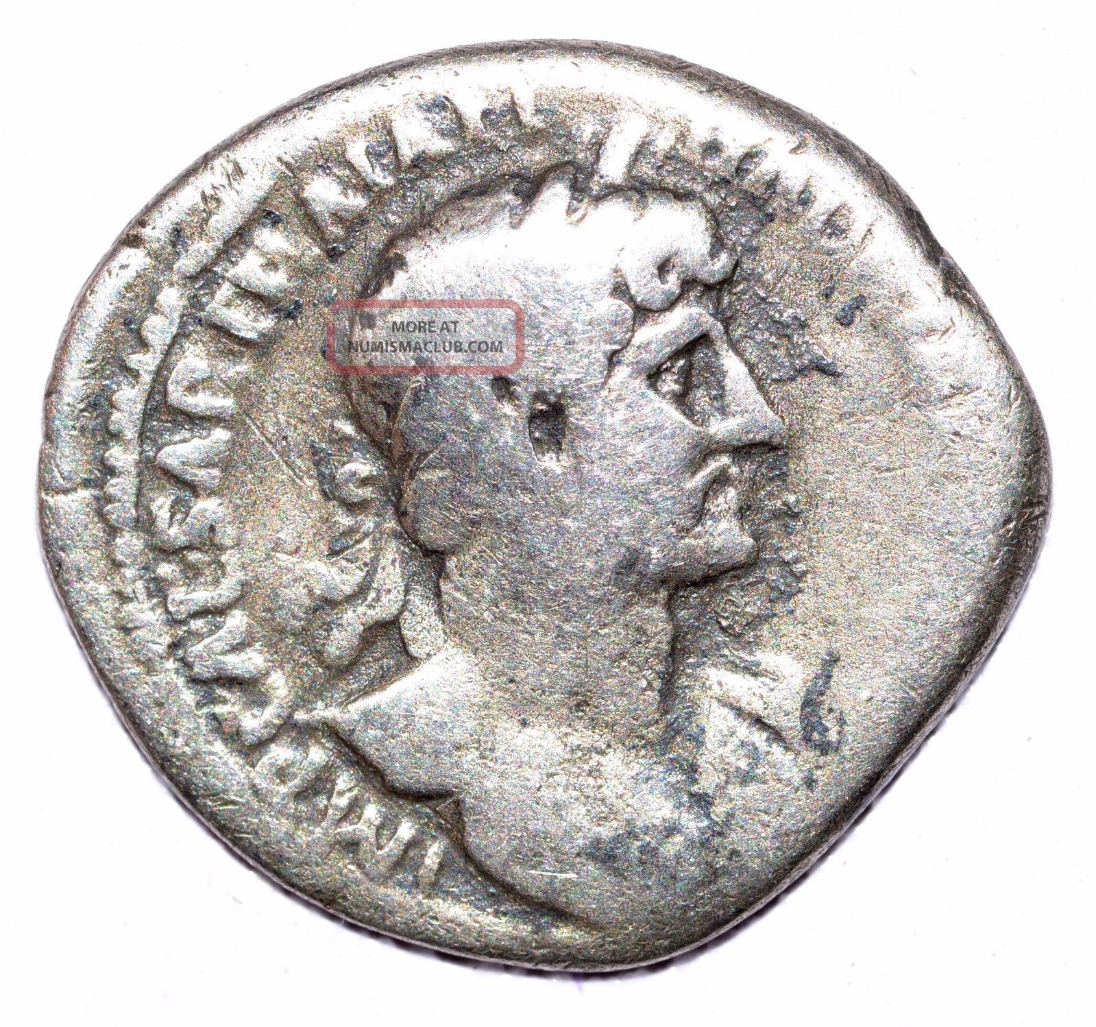 Authentic Hadrian Roman Coin, Ar Silver Denarius, Rv. Salus - A500