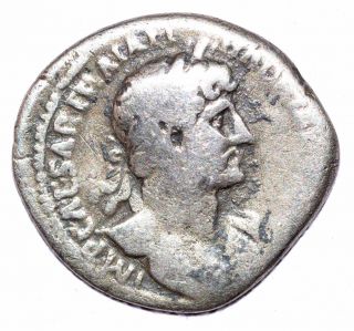 Authentic Hadrian Roman Coin,  Ar Silver Denarius,  Rv.  Salus - A500 photo