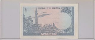 1974 Goverment Of Pakistan Pakistani One 1 Rupees Banknote Bill: Hajj Muslim photo