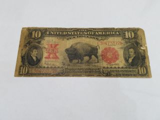1901 Buffalo Large Size $10 United States Note Lewis & Clark - 3689 photo